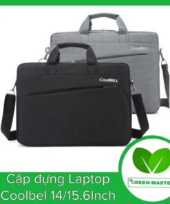 Cặp Coolbel Dày Size 14/15.6inch ( Khoá ngang/ Màu đỏ/tím/đen)