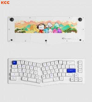 Bàn phím AKKO ACR Pro Alice Plus - Spray paint White (AKKO CS switch - Crystal)