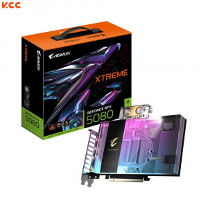 VGA Gigabyte AORUS GeForce RTX 5080 XTREME WATERFORCE WB 16G (GV-N5080AORUSX WB-16GD)
