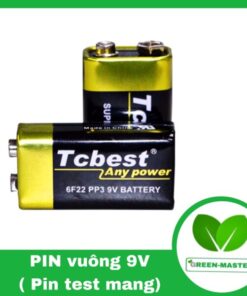 Pin vuông 9V ( Dùng cho Bộ test mạng, đồ chơi, đài cát sét, đèn pin ,…..)