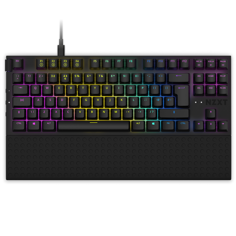 Chức năng TKL Black UK ISO Top RGB với Kê tay