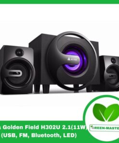GOLDEN FIELD H302U 2.1 (REMOTE,USB, FM, Bluetooth, SD) (11W)