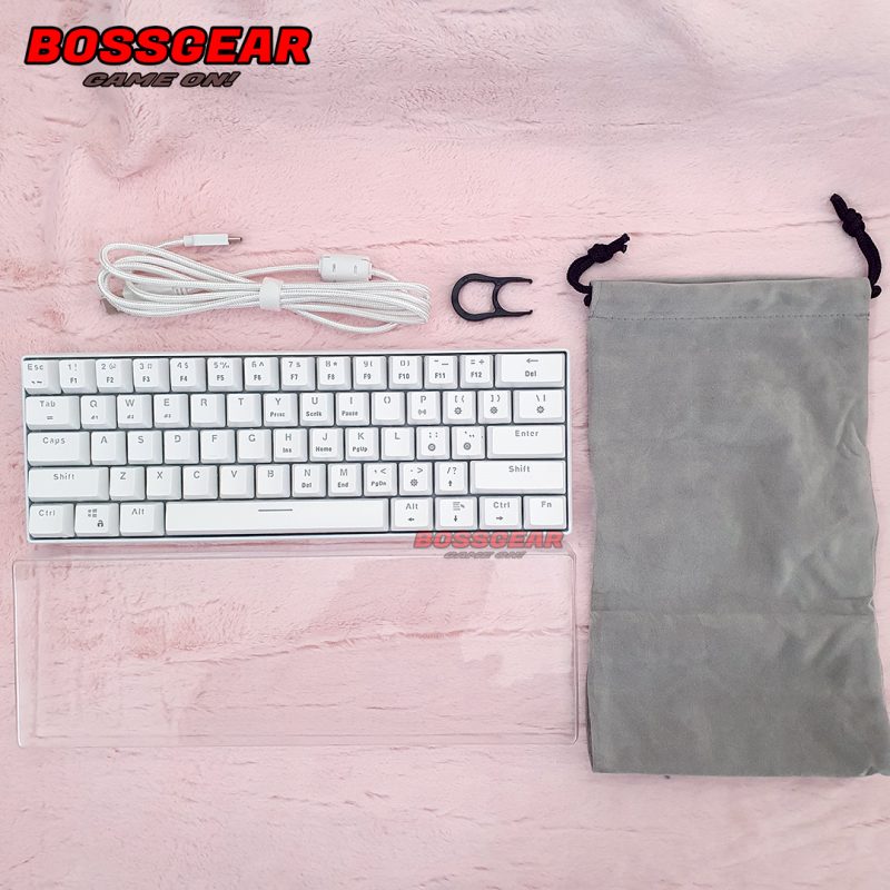 BÀN PHÍM CƠ E-DRA EK361W RGB V2 ( BLUETOOTH + TYPE-C , BLUE/RED/BROWN  OUTEMU SWITCH) – BOSSGEAR BMT
