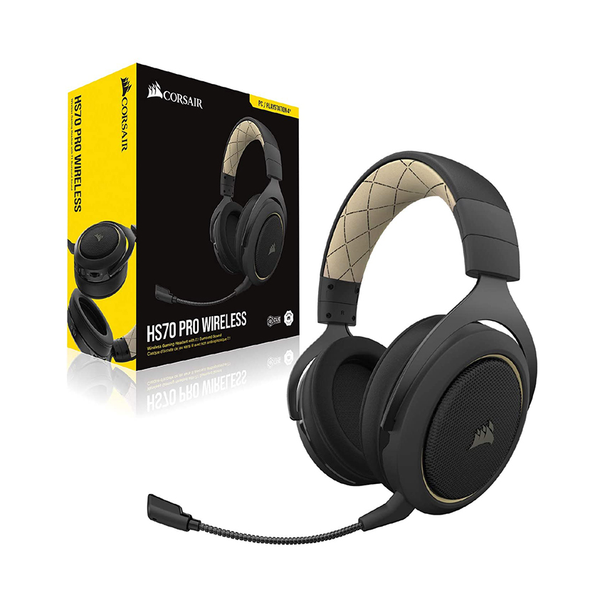 Tai nghe Corsair HS70 PRO WIRELESS SE Cream CA-9011210-AP