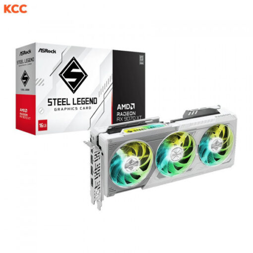 Card màn hình Asrock AMD Radeon RX 9070 XT Steel Legend 16GB (RX9070XT SL 16G)