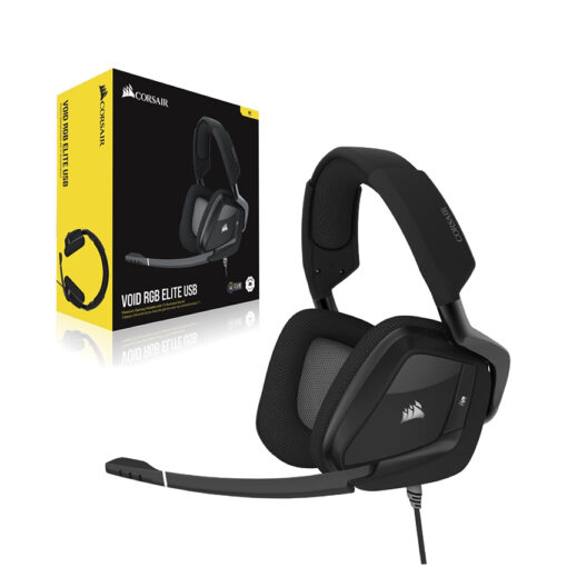 Tai nghe chơi game không dây Corsair VOID RGB ELITE 7.1 Carbon CA-9011201-AP