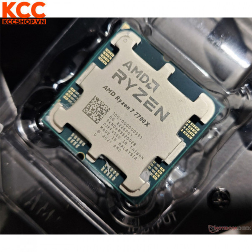 CPU AMD Ryzen 7 7700 Tray Chính hãng (3.8 GHz Upto 5.3GHz / 40MB / 8 Cores, 16 Threads / 65W / Socket AM5)