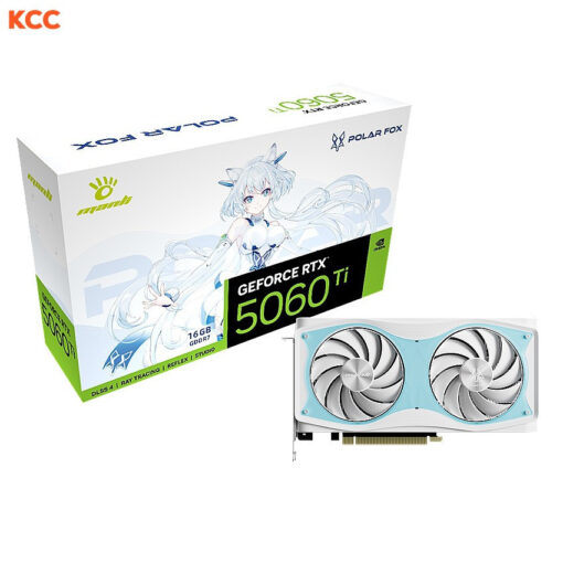 Card màn hình Manli Polar Fox GeForce RTX 5060 Ti OC 16GB GDDR7 (M-N506TIPO/D716G-M2649)