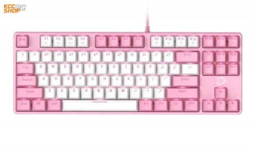 Bàn phím cơ Gaming DAREU EK87 PINK-WHITE (PINK-LED, Blue/ Brown/ Red D switch)