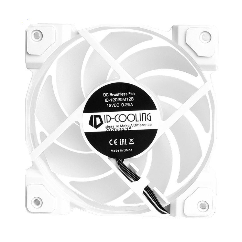 FAN CASE ID-COOLING DF-12025-ARGB TRIO Snow 3pcs Pack