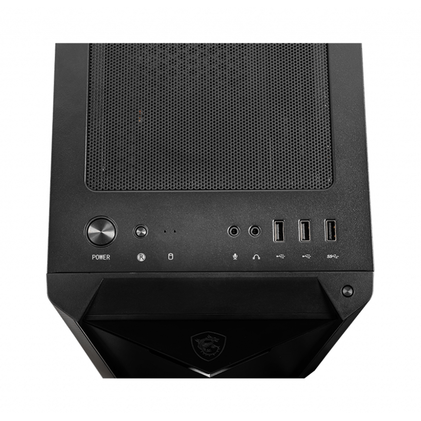Vỏ Case MSI MPG SEKIRA 500G Tempered Glasses Aluminum chassis (Mid Tower/Màu Đen)