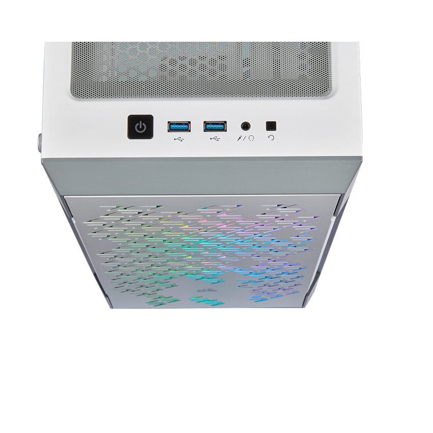 Vỏ Case Corsair iCUE 220T RGB Airflow (Mid Tower/Màu Trắng) - CC-9011174-WW