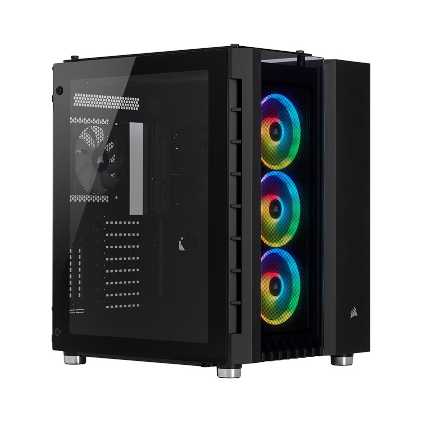Vỏ Case Corsair  680X RGB TG (Mid Tower/Màu Đen) - CC-9011168-WW