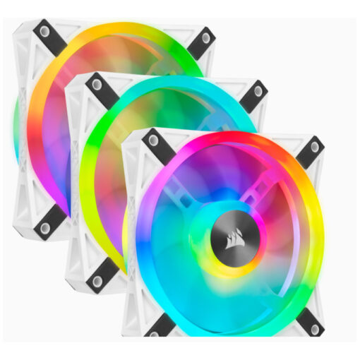 Bộ 3 quạt máy tính 120mm Corsair  QL120 WHITE RGB LED kèm Node Core - CO-9050104-WW