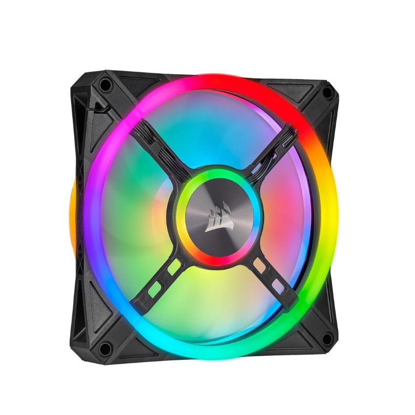 Bộ 2 quạt máy tính 140mm Corsair QL140 RGB LED kèm Node Core - CO-9050100-WW