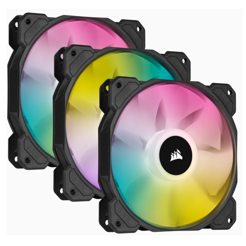 Bộ 3 quạt máy tính 120mm Corsair SP120 RGB ELITE kèm Node Core - CO-9050109-WW