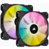 Bộ 2 quạt máy tính 140mm Corsair SP140 RGB ELITE LED kèm Node Core - CO-9050111-WW