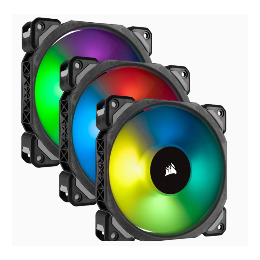 Bộ 3 quạt máy tính 120mm Corsair  ML120 PRO RGB kèm Node PRO - CO-9050076-WW