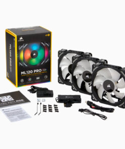 Bộ 3 quạt máy tính 120mm Corsair  ML120 PRO RGB kèm Node PRO - CO-9050076-WW