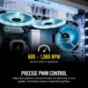 Bộ 3 quạt máy tính 120mm Corsair  LL120 Trắng RGB kèm Node PRO - CO-9050092-WW