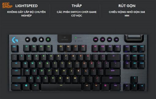 Bàn phím Logitech G913 TKL Lightspeed Wireless RGB Brown Tactile switch
