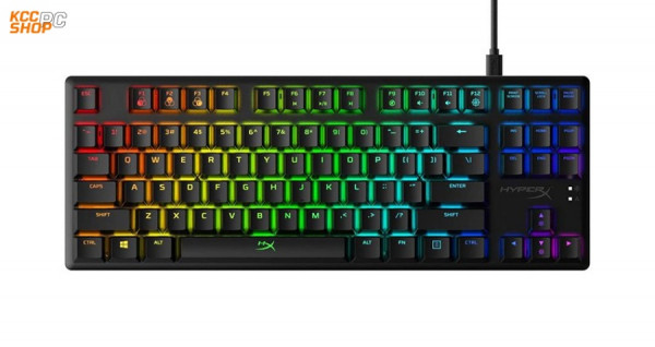 Bàn phím cơ Kingston HyperX Alloy Origins Core RGB Red Switch Black (HX-KB7RDX-US)