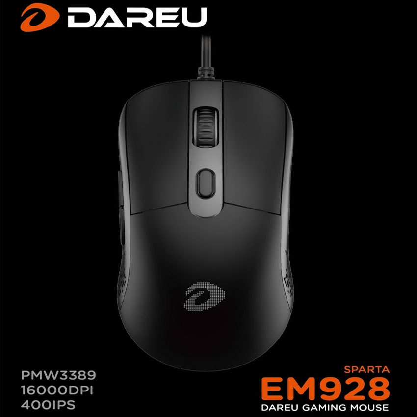 Chuột Gaming DAREU EM928 (PixArt PMW3389, LED RGB)