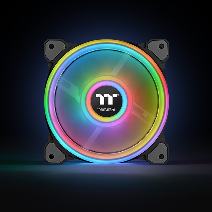 Fan case Thermaltake Riing Quad 12 BLACK (bộ 3 fan)