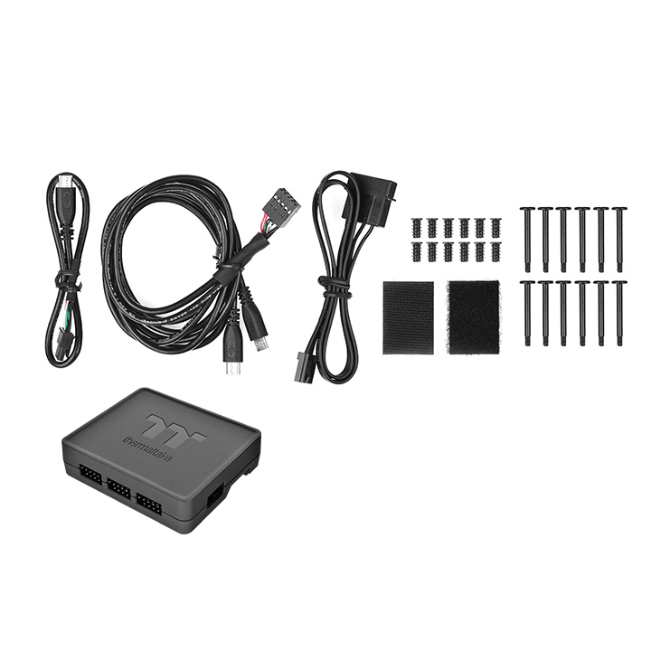 Fan case Thermaltake Riing Quad 12 BLACK (bộ 3 fan)