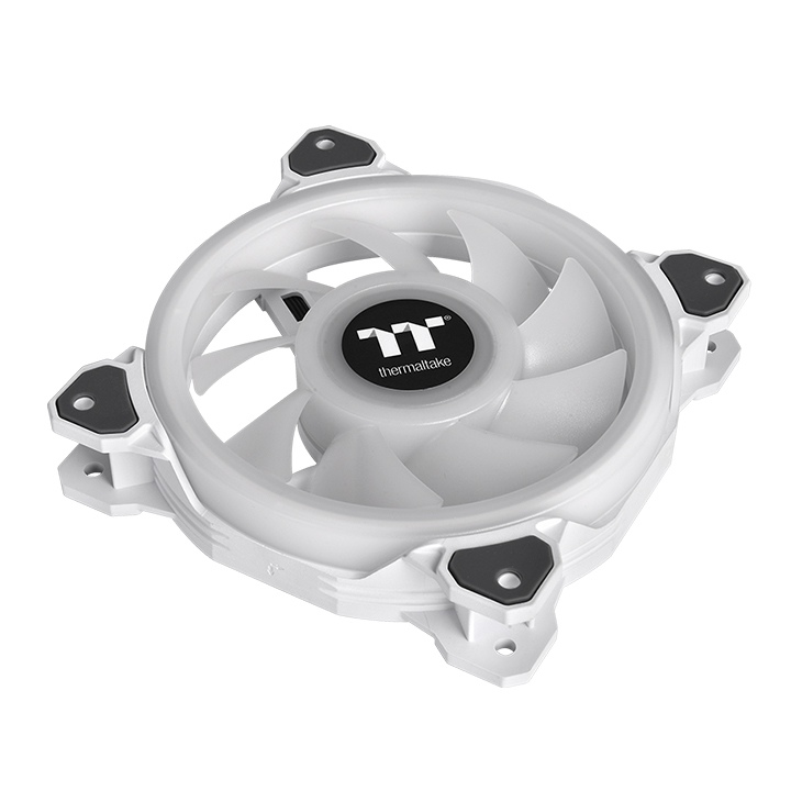 Fan case Thermaltake Riing Quad 12 WHITE (bộ 3 fan)