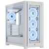 Vỏ máy tính Corsair iCUE 5000X RGB QL True White - CC-9011233-WW