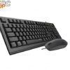 Combo Bàn phím + Chuột Rapoo có dây X125S Wired Black (Đen)