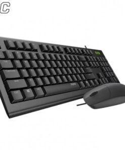Combo Bàn phím + Chuột Rapoo có dây X125S Wired Black (Đen)