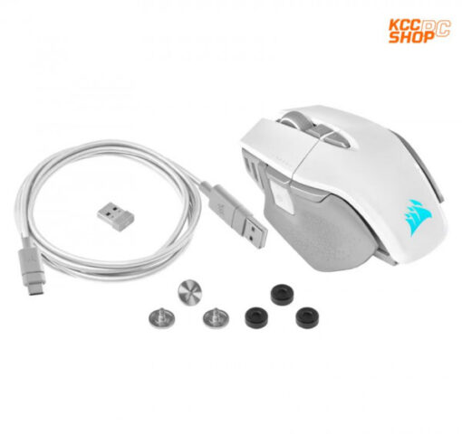 Chuột không dây Corsair M65 RGB ULTRA White (CH-9319511-AP2)