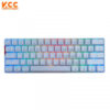 BÀN PHÍM CƠ EDRA EK361W V3 RGB TRẮNG BLUE SWITCH (USB/BLUETOOTH/2.4G)