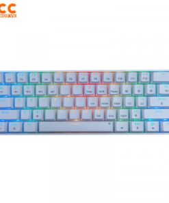 BÀN PHÍM CƠ EDRA EK361W V3 RGB TRẮNG BLUE SWITCH (USB/BLUETOOTH/2.4G)