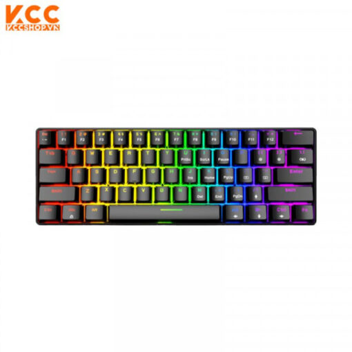 BÀN PHÍM CƠ EDRA EK361W V3 RGB ĐEN RED SWITCH (USB/BLUETOOTH/2.4G)