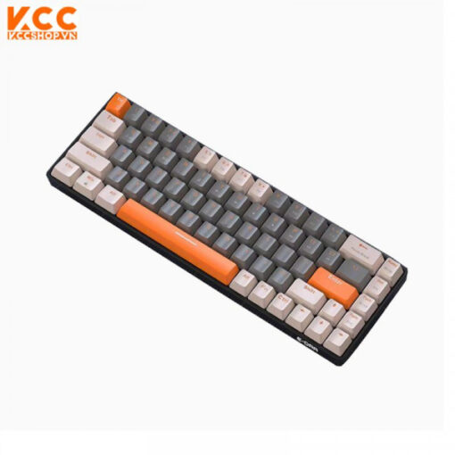BÀN PHÍM CƠ GAMING KHÔNG DÂY EDRA EK368L BETA BROWN SWITCH (BLUETOOTH/2.4G)