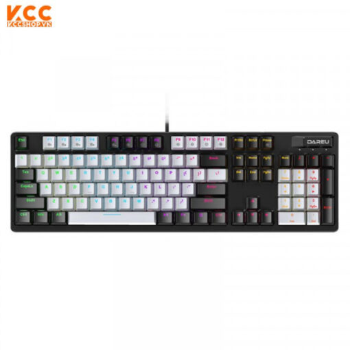 Bàn phím quang cơ Gaming DAREU EK1280X BLACK-GREY (Kháng nước, Optical switch, MULTI LED)