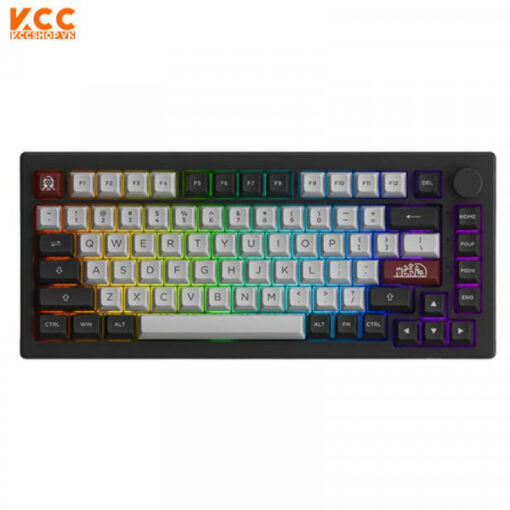 Bàn phím Cơ AKKO 5075B Plus Dracula Caslte (Akko switch v3 - Cream Yellow)