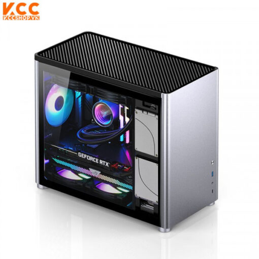 VỎ CASE JONSBO D30 SILVER (MINI TOWER/MÀU BẠC)