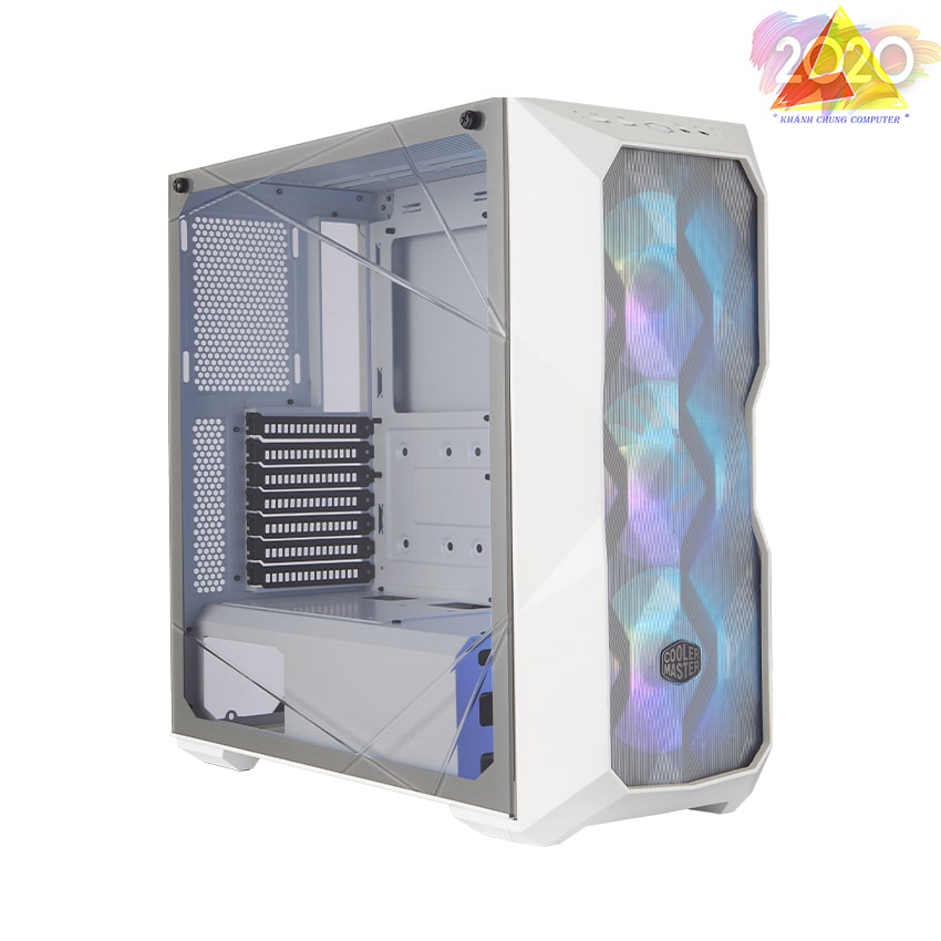 Vỏ Case Cooler Master MasterBox TD500TG Mesh White ARGB (Mid Tower/Màu trắng/Led ARGB/Mặt lưới)