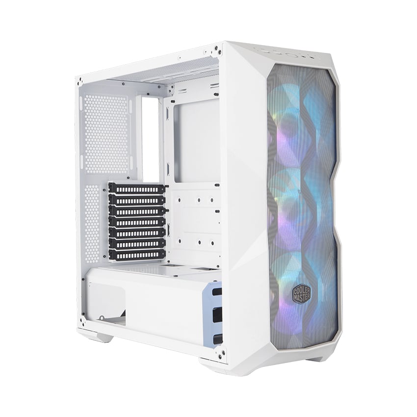 Vỏ Case Cooler Master MasterBox TD500TG Mesh White ARGB (Mid Tower/Màu trắng/Led ARGB/Mặt lưới)