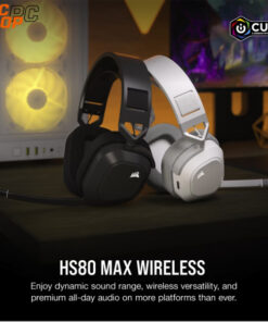 Tai nghe không dây Corsair HS80 MAX - White - NEW
