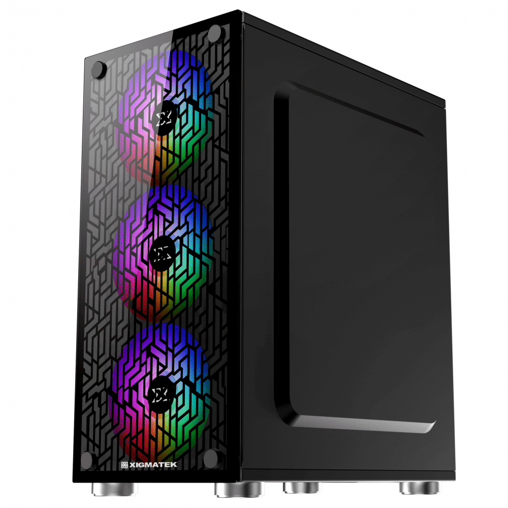 XIGMATEK NYX (EN43040) – M-ATX, 2 SIDE TEMPERED GLASS