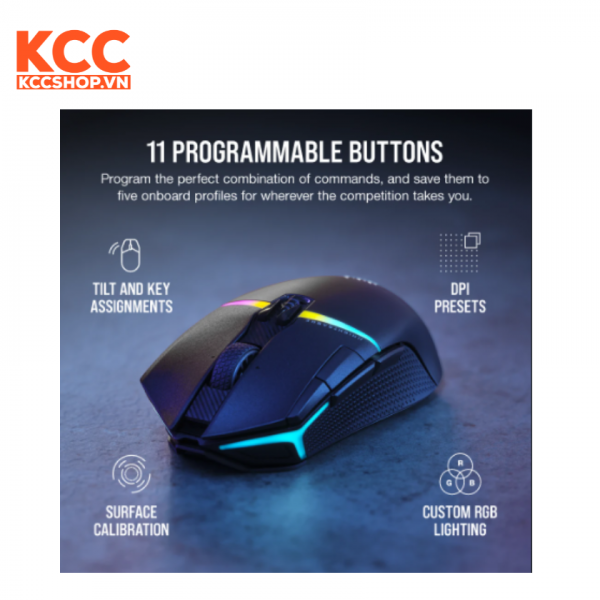 Chuột không dây Corsair NIGHTSABRE RGB (CH-931B011-AP)