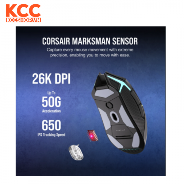 Chuột không dây Corsair NIGHTSABRE RGB (CH-931B011-AP)