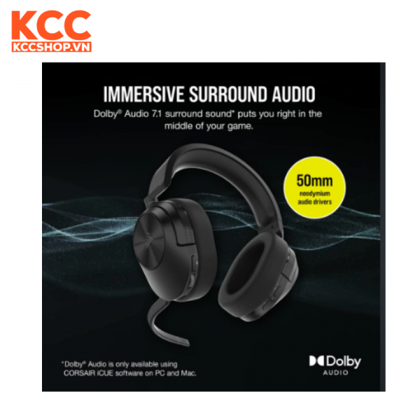 Tai nghe không dây Corsair HS55 Carbon (CA-9011280-AP)