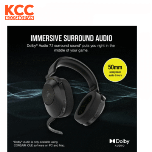 Tai nghe không dây Corsair HS65 Carbon (CA-9011285-AP2)