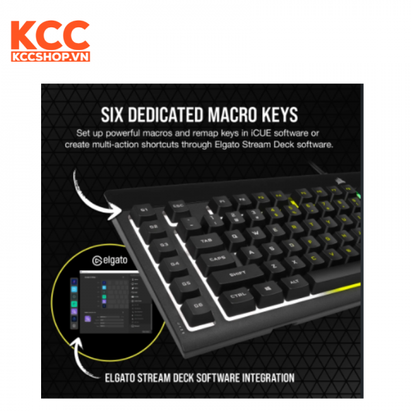 Bàn phím Corsair K55 PRO LITE RGB (CH-9226065-NA)